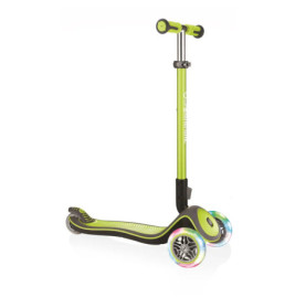 GLOBBER ELITE DELUXE LIGHTS lime grün, mit Leuchtrollen