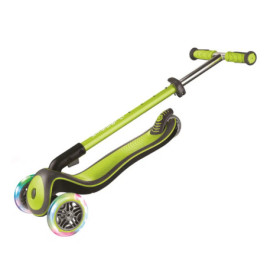 GLOBBER ELITE DELUXE LIGHTS lime grün, mit Leuchtrollen