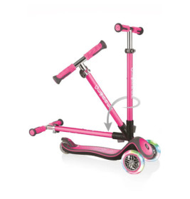 GLOBBER ELITE DELUXE LIGHTS pink, mit Leuchtrollen