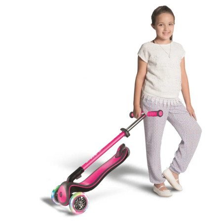 GLOBBER ELITE DELUXE LIGHTS pink, mit Leuchtrollen