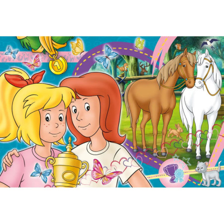Schmidt Spiele Puzzle Bibi und Tina Pferdeglück 100 Teile mit Slap-Snap-Band