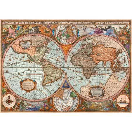 Schmidt Spiele Puzzle Antike Weltkarte, 3000 Teile