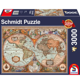 Schmidt Spiele Puzzle Antike Weltkarte, 3000 Teile
