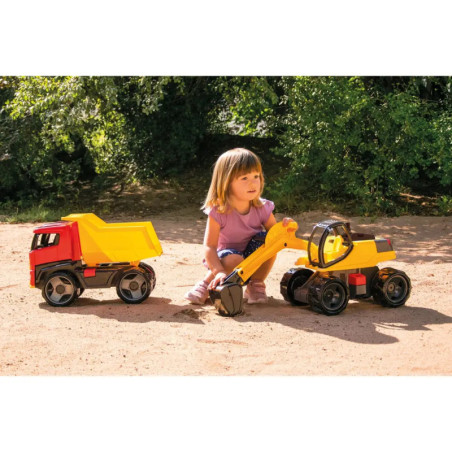 LENA® Starke Riesen Bagger Pro, gelb/schwarz, Schaukarton