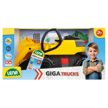 LENA® Starke Riesen Bagger Pro, gelb/schwarz, Schaukarton