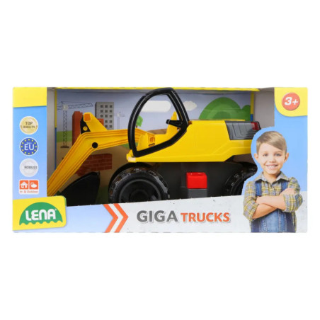 LENA® Starke Riesen Bagger Pro, gelb/schwarz, Schaukarton