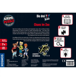 Kosmos Krimipuzzle ??? Kids 150 Teile / Chaos im Zoo