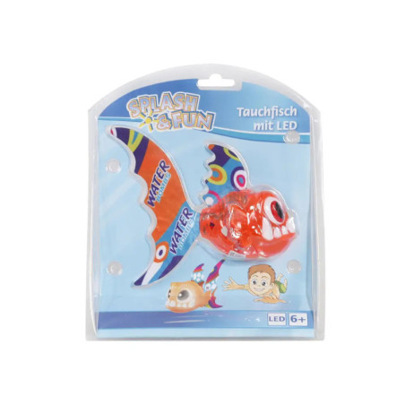 Splash & Fun Tauchfisch mit LED, 2-fach sortiert