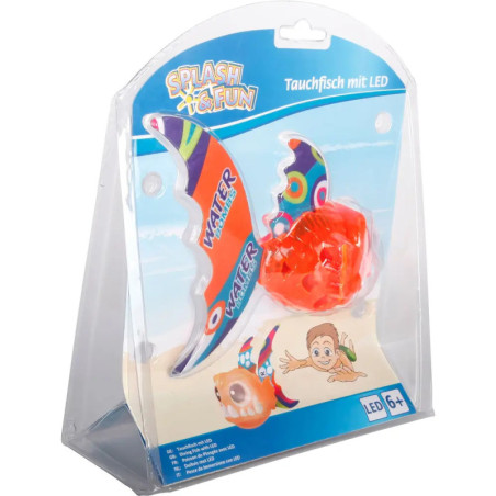 Splash & Fun Tauchfisch mit LED, 2-fach sortiert