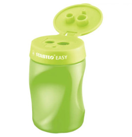 Ergonomischer Dosen-Spitzer für Rechtshänder - STABILO EASYsharpener - 3 in 1 - grün