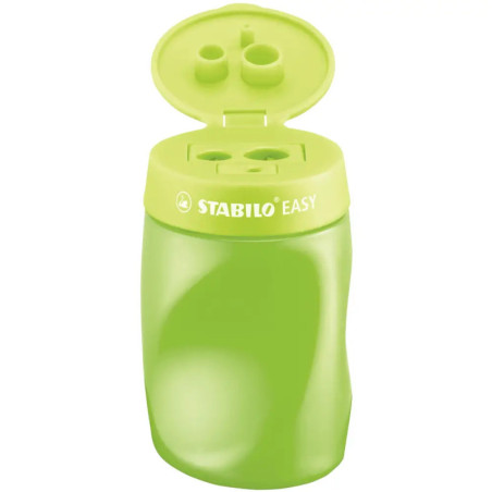 Ergonomischer Dosen-Spitzer für Rechtshänder - STABILO EASYsharpener - 3 in 1 - grün