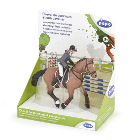 Papo 51561 Wettkampf Pferd und Reiter
