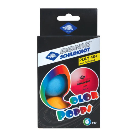 Donic-Schildkröt - TT-Ball COLOUR POPPS 6er Schachtel