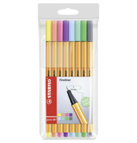 Fineliner STABILO® point 88® wallet ''Pastell''Fineliner STABILO® point 88® Etui ''Pastell''