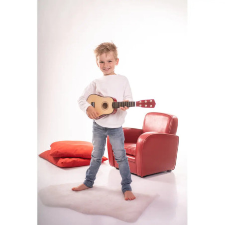 Boogie Bee Holzgitarre mit 6 Saiten, 55 cm