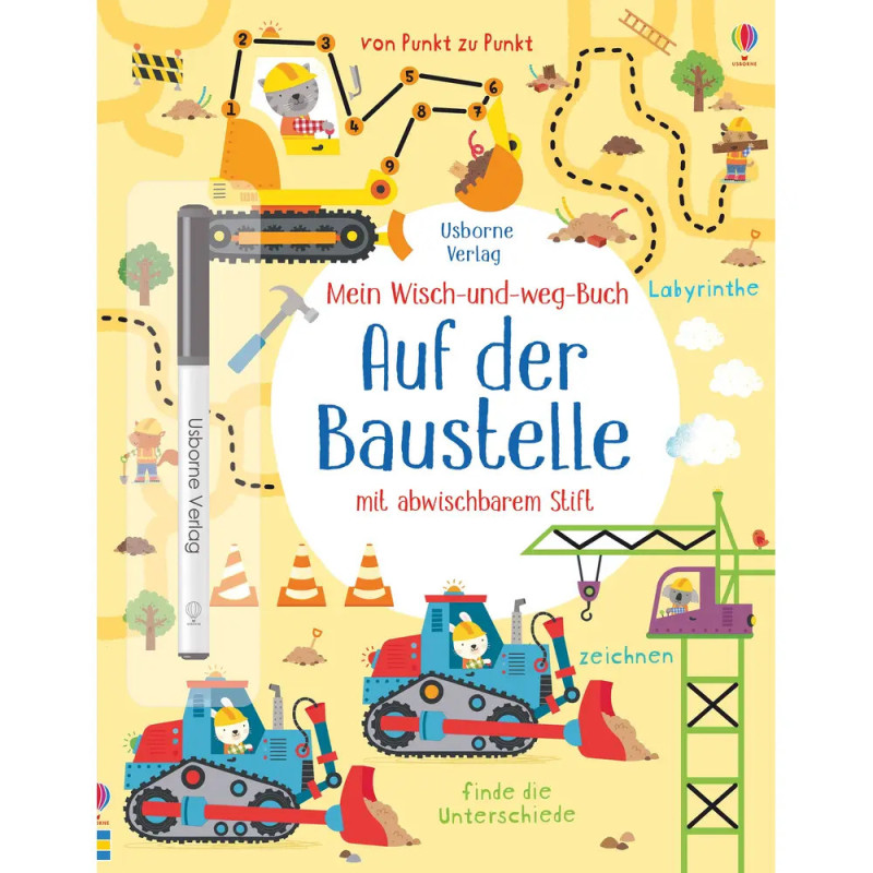Mein Wisch-und-weg-Buch - Auf der Baustelle