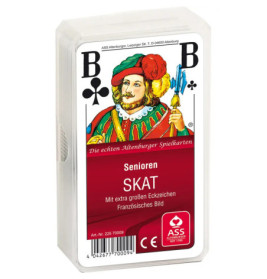 ASS Senioren Skat, französisches Bild. Kartenspiel