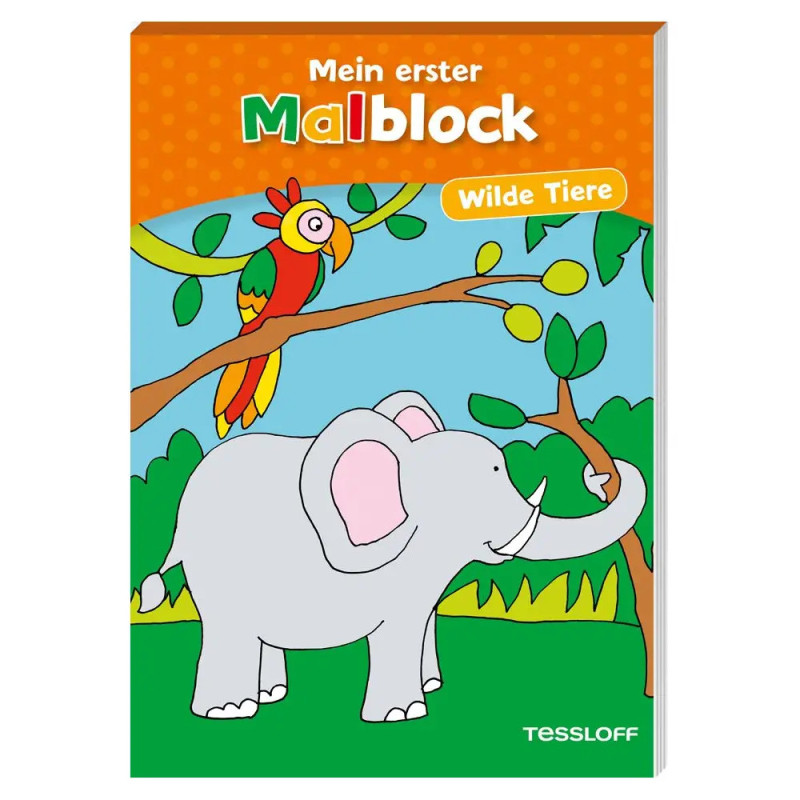Erster Malblock. Wilde Tiere