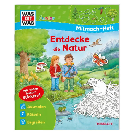 WAS IST WAS Junior Mitmach-Heft Entdecke die Natur
