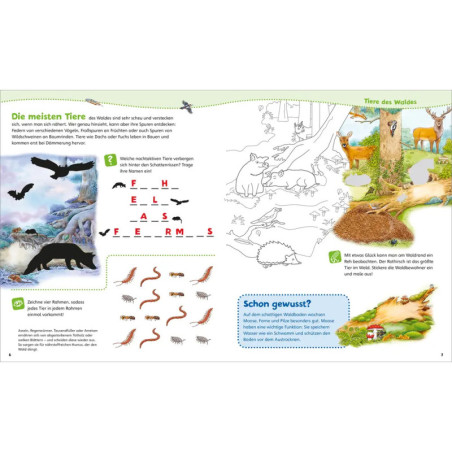 WAS IST WAS Junior Mitmach-Heft Entdecke die Natur