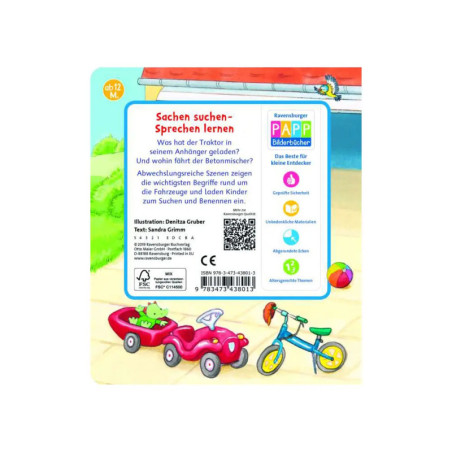 Ravenburger 43801 Mein erstes Sachen suchen: Meine Fahrzeuge Pappbilderbuch über 5 Euro
