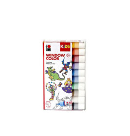 Marabu KiDS WINDOWCOLOR, 10x25 ml, sorti