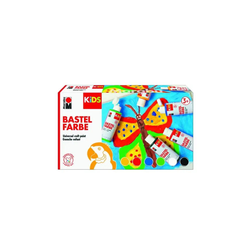 Marabu KiDS BASTELFARBE, 6x80 ml, 6er-So