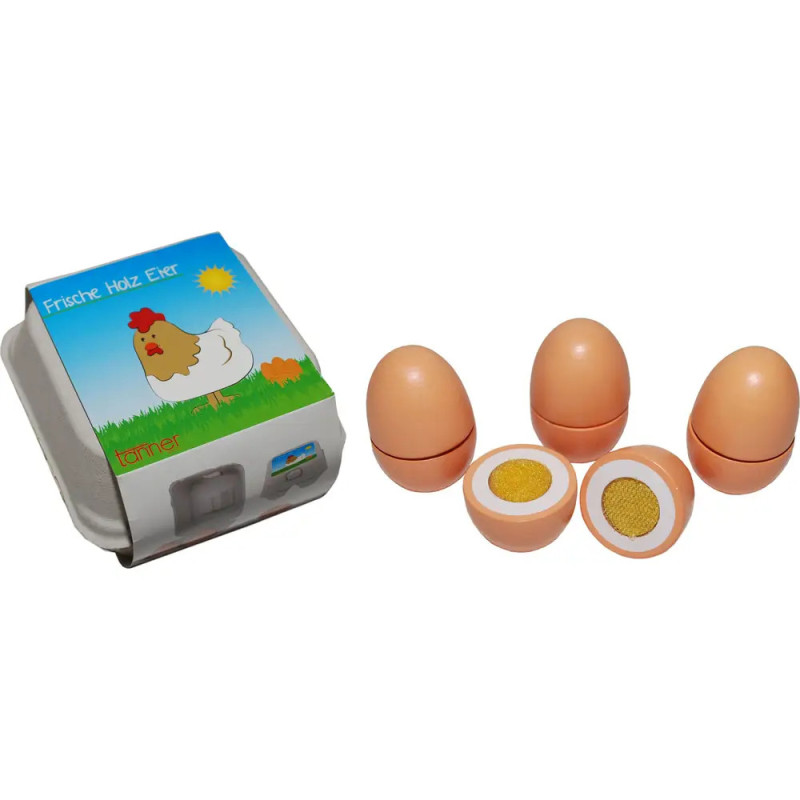 Tanner-Eier zum Schneiden aus Holz Tanner-Eier zum Schneiden aus Holz