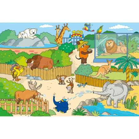 Schmidt Spiele Puzzle: Im Zoo, 60 Teile