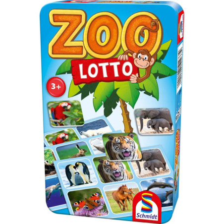 Schmidt Spiele Zoo Lotto Bring-Mich-Mit-Spiel in der Metalldose