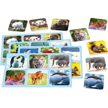 Schmidt Spiele Zoo Lotto Bring-Mich-Mit-Spiel in der Metalldose