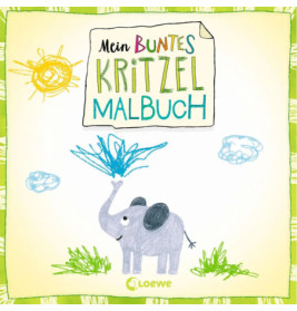 Loewe Mein buntes Kritzel-Malbuch (Elefant)