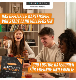 Stadt Land Vollpfosten - das Kartenspiel - Classic Edition