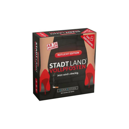 STADT LAND VOLLPFOSTEN® - Das Kartenspiel – ROTLICHT EDITION Jetzt wird's dreckig.