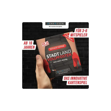 STADT LAND VOLLPFOSTEN® - Das Kartenspiel – ROTLICHT EDITION Jetzt wird's dreckig.