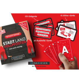 STADT LAND VOLLPFOSTEN® - Das Kartenspiel – ROTLICHT EDITION Jetzt wird's dreckig.