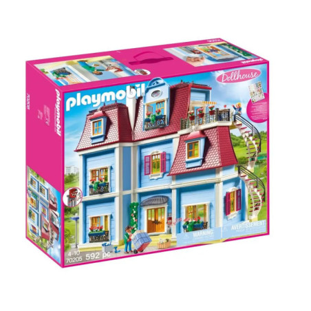 Playmobil Puppenhaus Spielset: Bunte, dreistöckige Puppenhaus-Box mit 592 Teilen für Kinder von 4 bis 10 Jahren. Playmobil Puppenhaus Spielset: Bunte, dreistöckige Puppenhaus-Box mit 592 Teilen für Kinder von 4 bis 10 Jahren.