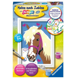 Ravenburger 27693 Malen nach Zahlen Liebes Pferd Malen nach Zahlen Serie F