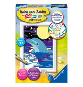 Ravenburger 27694 Malen nach Zahlen Kleiner Delfin Malen nach Zahlen Serie F