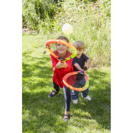 Outdoor active Jumbo-Schläger Set Neon mit Bälle, Länge 67 cm