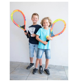 Outdoor active Jumbo-Schläger Set Neon mit Bälle, Länge 67 cm