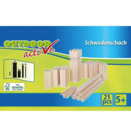 Outdoor active Schwedenschach Kubb 21-teilig
