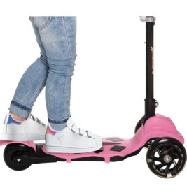 New Sports 3-Wheel Scooter Rosa, klappbar, 110 mm