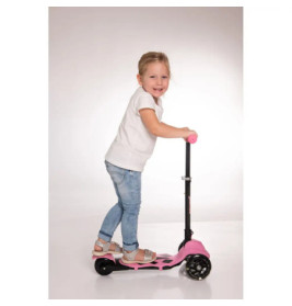 New Sports 3-Wheel Scooter Rosa, klappbar, 110 mm