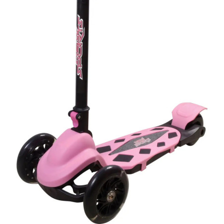 New Sports 3-Wheel Scooter Rosa, klappbar, 110 mm