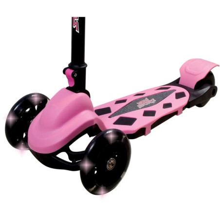New Sports 3-Wheel Scooter Rosa, klappbar, 110 mm