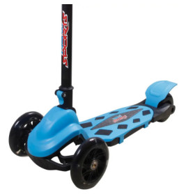 New Sports 3-Wheel Scooter Blau, klappbar, 110 mm