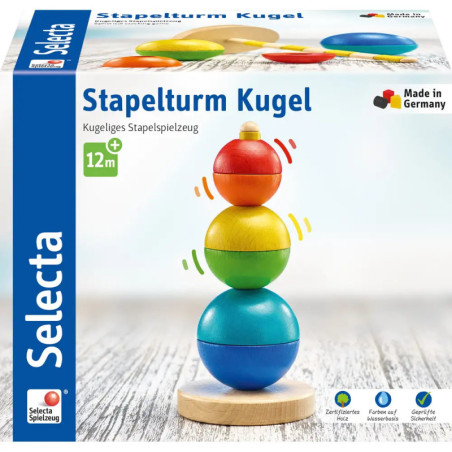 Selecta Stapelturm, Kugel, 16 cm
