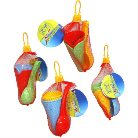 Outdoor active Eiscreme-Set im Netz, 3-teilig, 4-fach sortiert