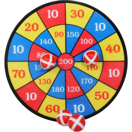 Outdoor active Dartscheibe Klett mit 4 Bällen, _  35 cm Outdoor active Dartscheibe Klett mit 4 Bällen, _  35 cm